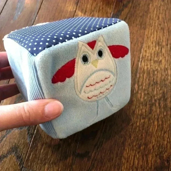 Pottery Barn Kids Farm Animal Plush Rattle Blocks Set - EUC - Picture 8 of 9